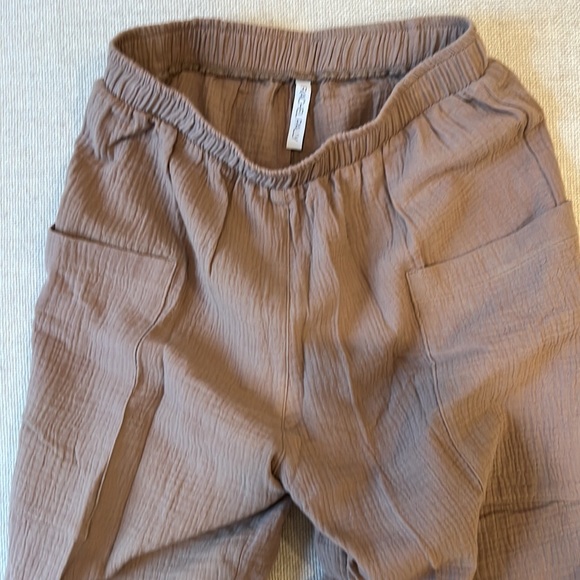 NWOT Rachel Pally Gauze Oversized Yara Shirt & Rami Pant SET, Tobacco - Picture 10 of 14